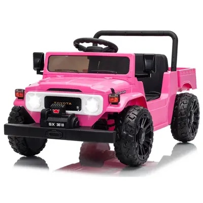 Garvee Licensed Toyota 12V 4WD Kids Ride-On Pickup Truck – Battery Powered Electric Car, Remote Control, wireless, LED Ligh...
