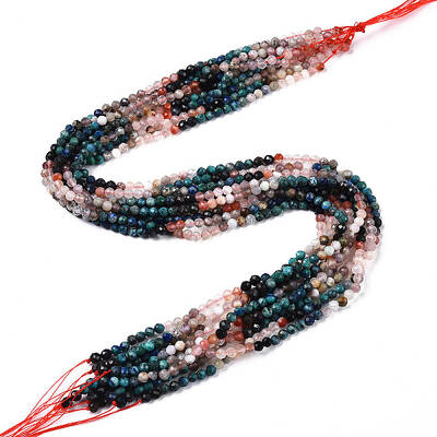 Natural & Synthetic Mixed Gemstone Beads Strands