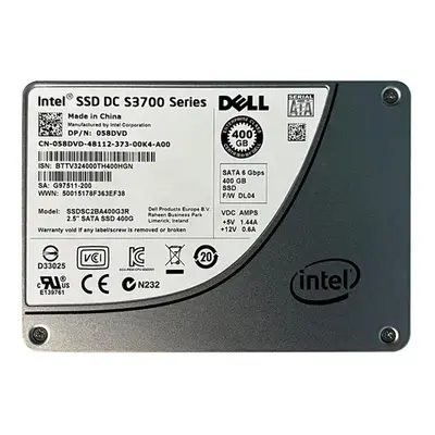 058DVD Dell 400GB Multi-Level Cell SATA 6Gb/s 2.5-Inch Enterprise Solid State Drive