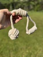 Jack’s Best Durable Dog Rope Tug Toy – 12.5” Hand-Woven, Heavy-Duty, Gentle on Teeth – Great for Tug-of-War, Fetch & ...