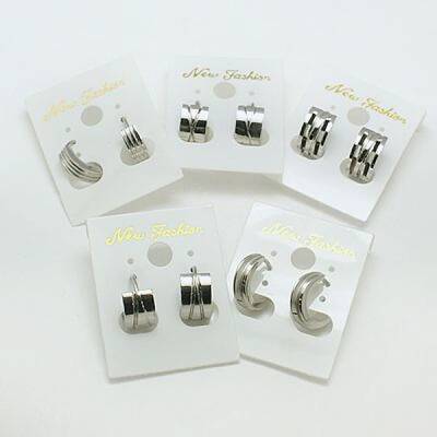 Tarnish Resistant Fashion 304 Stainless Steel Huggie Hoop Earrings