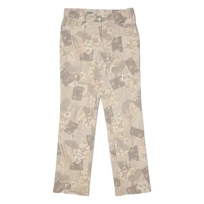 SPECIAL Keilbach Floral Womens Trousers Beige Regular Straight W32 L31