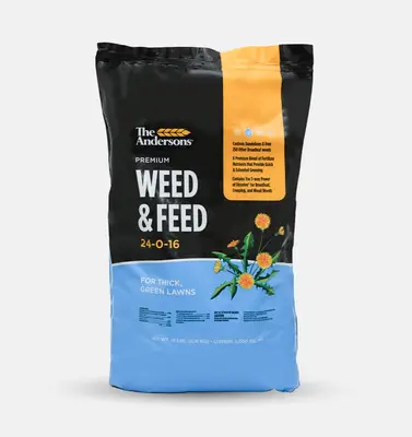 The Andersons Premium Weed and Feed 24-0-16 Lawn Fertilizer 18 lb for Thick Green Lawns