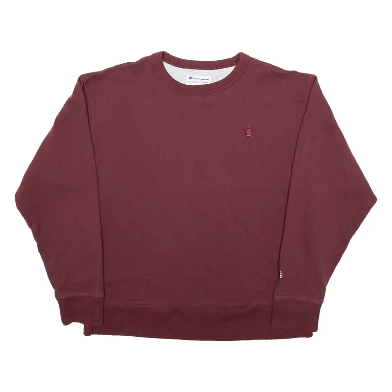 CHAMPION Mens Sweatshirt Maroon L