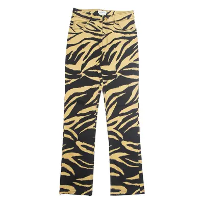 RADIAL Animal Print Womens Trousers Beige Regular Bootcut W28 L31