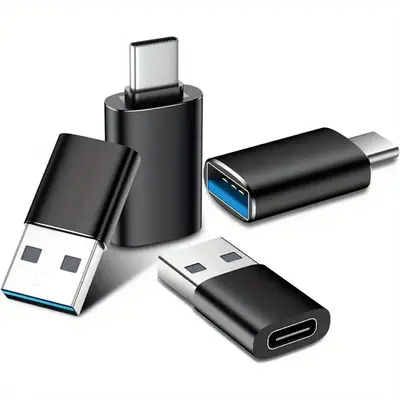 USB Female To USB C Male OTG Adapter, 2pcs Type C Female To A Male Charger Converter, Phone For AirPods, Portable, Transform...
