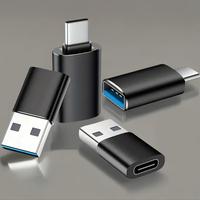 USB Female To USB C Male OTG Adapter, 2pcs Type C Female To A Male Charger Converter, Phone For AirPods, Portable, Transform...