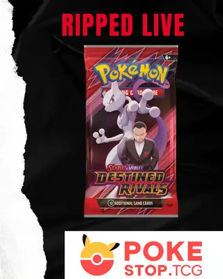 Pokemon Destined Rivals Booster Pack (Ripped Live)