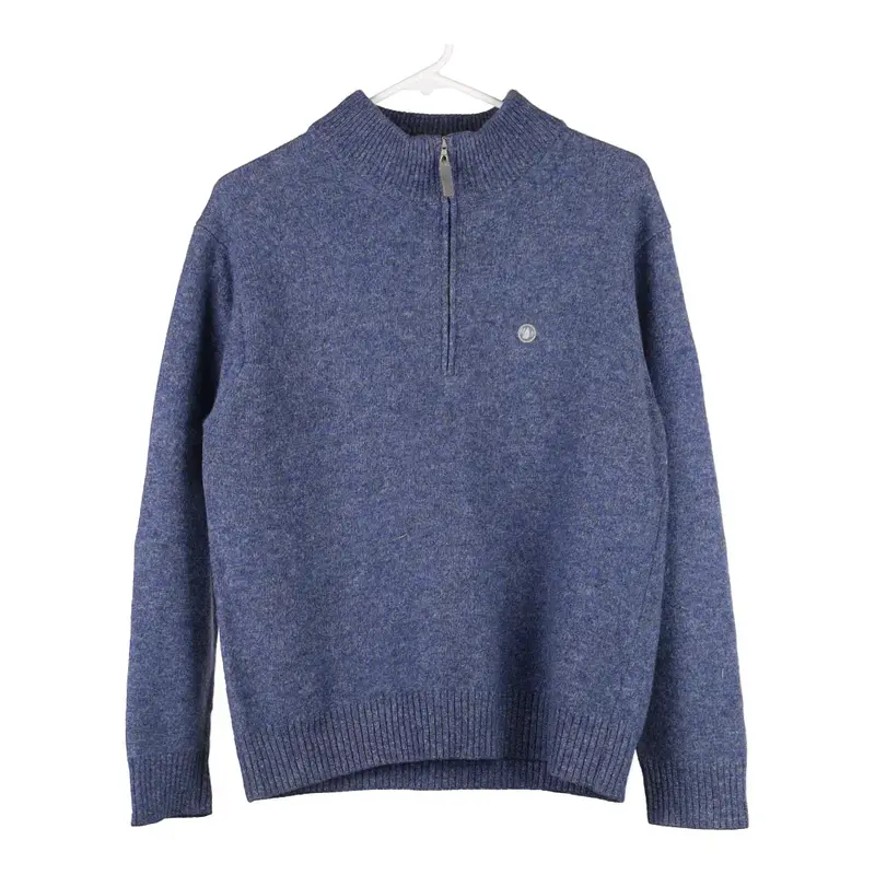 Murphy & Nye 1/4 Zip - Small Blue Cotton