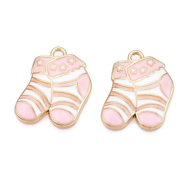Rack Plating Alloy Enamel Pendants