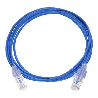 15166 Monoprice Cat6A Ethernet Patch Cable SlimRun Snagless RJ45 550MHz UTP Pure Bare Copper 10G 30AWG 10-Pack 10ft Blue