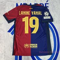 19# Lamine Yamal 11# Raphinha 6# Gavi 8# Pedri 24-25 Season Home Red And Blue Short Sleeve Soccer Jersey Fans Version Breatha...