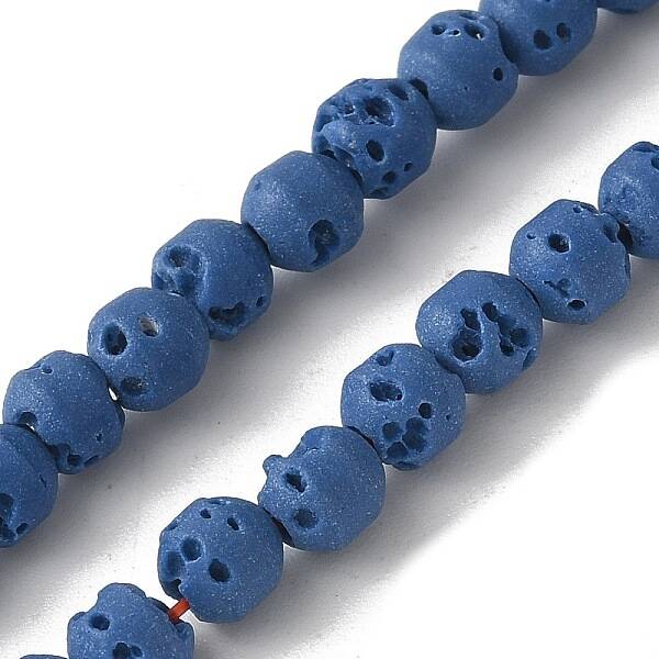 Synthetic Lava Rock Dyed Beads Strands