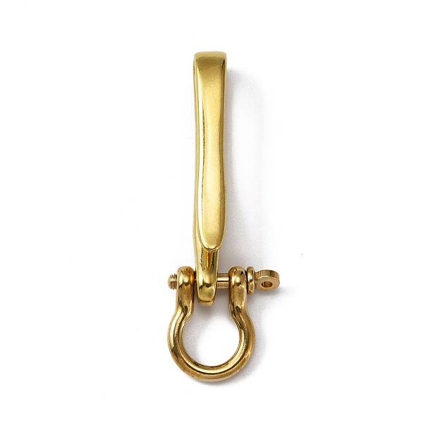 U-Shaped Brass Key Hook Shanckle Clasps