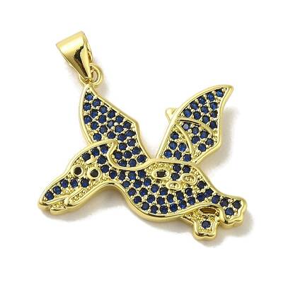 Brass Micro Pave Cubic Zirconia Pendants