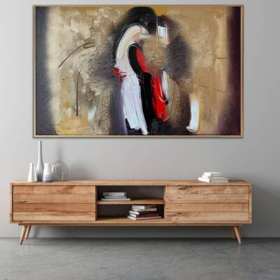 Abstract Colorful Acrylic Painting Original Contemporary Wall Hanging Artwork Modern Decor for Home | EMBRACE