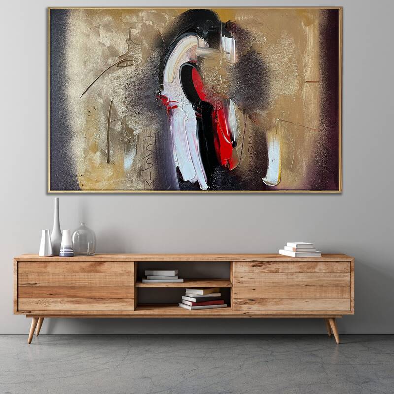 Abstract Colorful Acrylic Painting Original Contemporary Wall Hanging Artwork Modern Decor for Home | EMBRACE