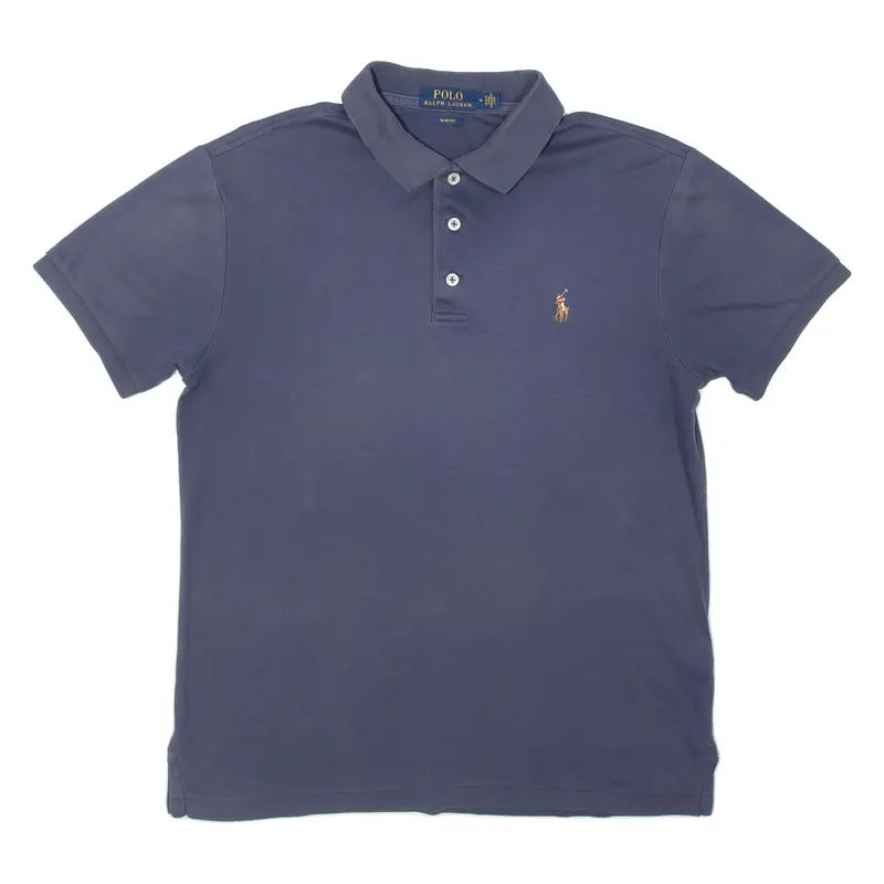 POLO RALPH LAUREN Slim Fit Mens Polo Shirt Blue M