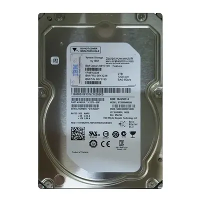 98Y3195 IBM 2TB 6Gb/s SAS 7200 3.5-inch 128MB Hard Drive