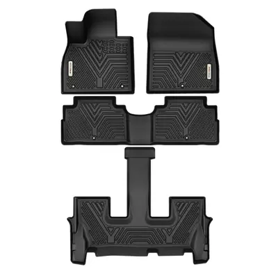 YITAMOTOR® TPE Floor Mats 3 Rows Liner for 2020-2025 Hyundai Palisade 7-Seat Anti-Slip 4pcs