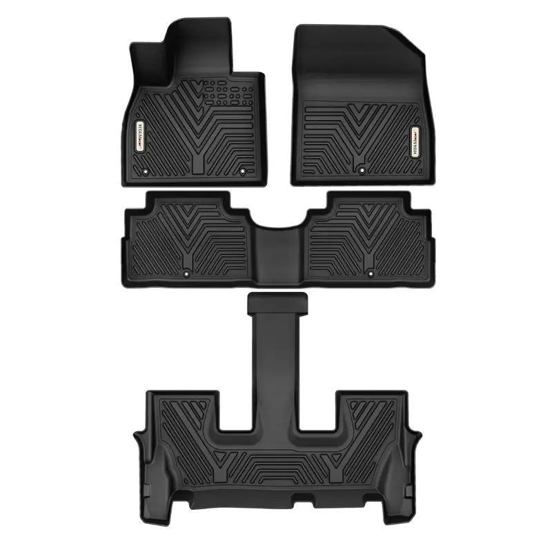 YITAMOTOR® TPE Floor Mats 3 Rows Liner for 2020-2025 Hyundai Palisade 7-Seat Anti-Slip 4pcs
