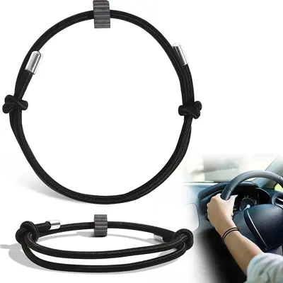 Emergency Car Window Breaker Wristband with Carbon Tungsten Beads, Car Window Hammer Escape Device, Hand Rope Wristband, Wind...