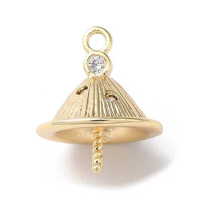 Brass Micro Pave Cubic Zirconia Pendant Bails