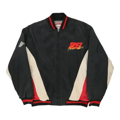 Ernie Irvan Nutmeg Nascar Jacket - Large Black Nylon