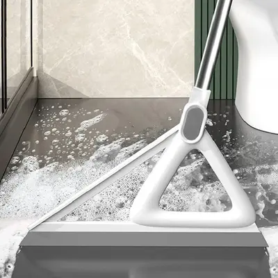 Magic Silicone Broom with Handle, 1 Count Multifunctional Floor Water Scraper, Household Cleaning Tool, Cleaning Supplies, Ba...