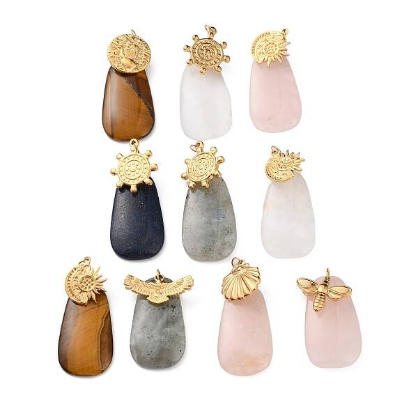 Natural Mixed Gemstone Pendants