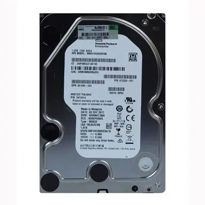 872329-001 HP 1TB 6Gb/s SATA 7200 3.5-Inch Hard Drive