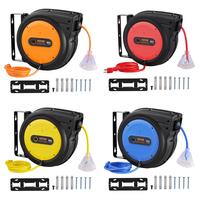 VEVOR Retractable Extension Cord Reel Max. 80FT , 12/14/16 AWG/3C SJTOW Heavy Duty Power Cord w/Lighted Electrical Triple Tap...