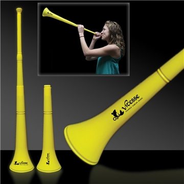 144 Custom Stadium Horns - Yellow - Collapsible
