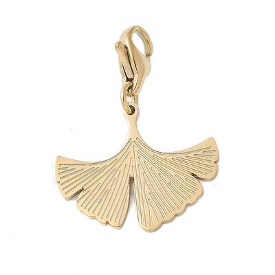 304 Stainless Steel Ginkgo Leaf Pendant Decoration