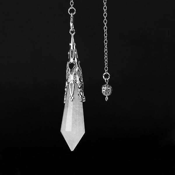 Natural Quartz Crystal Dowsing Pendulum Big Pendants