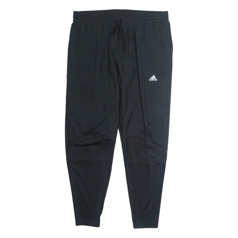 ADIDAS RUNNING Womens Track Pants Black Skinny L W32 L27