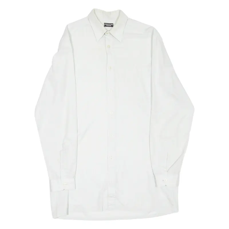 HERREN GLOBUS PICDOR Mens Shirt Grey Striped Long Sleeve L