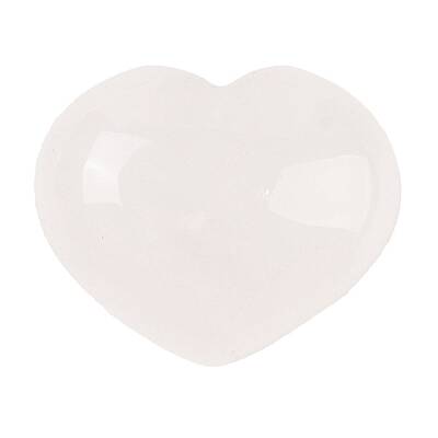 Natural Quartz Crystal Love Heart Stone