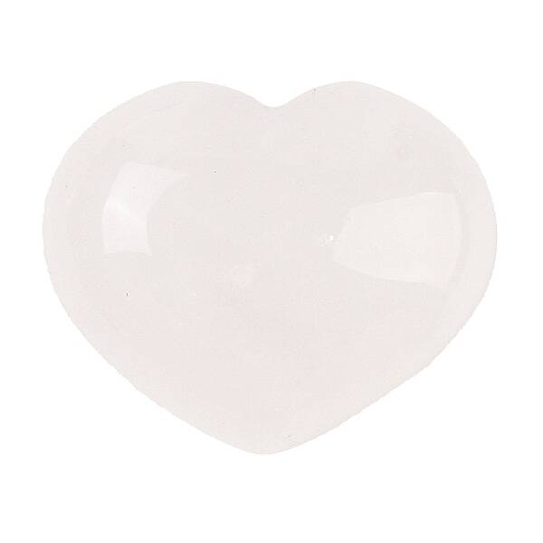 Natural Quartz Crystal Love Heart Stone