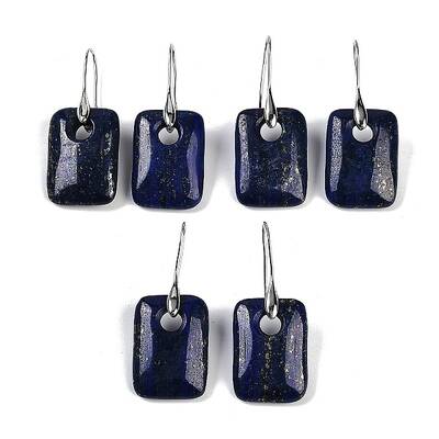 Natural Lapis Lazuli Dangle Earrings