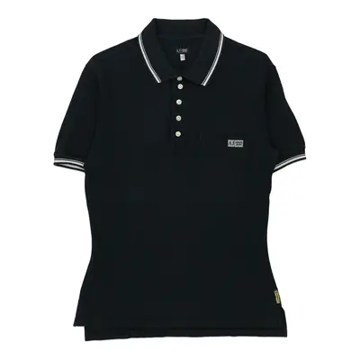 Armani Jeans Polo Shirt - Small Black Cotton