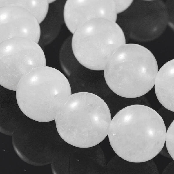 Natural White Jade Bead Strands