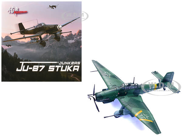 Junkers Ju 87G2 Stuka Bomber Aircraft 10.(Pz)/SG 2 Immelmann Oberst Hans-Ulrich Rudel Slovakia (1944) German Luftwaffe Wing S...
