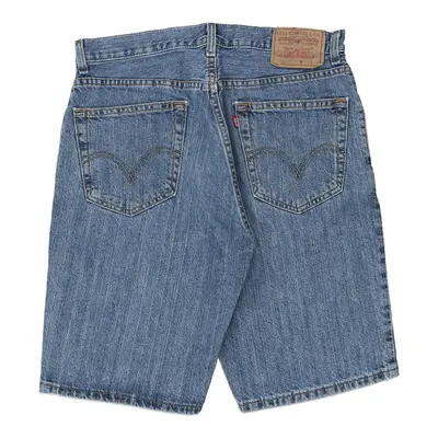 505 Levis Denim Shorts - 32W 11L Blue Cotton