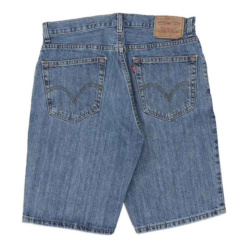 505 Levis Denim Shorts - 32W 11L Blue Cotton