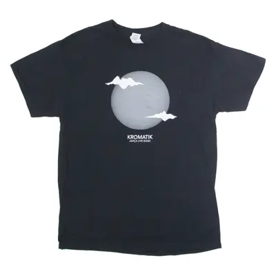 GILDAN Kromatik Jajca Live Band Mens Band T-Shirt Black Crew Neck L
