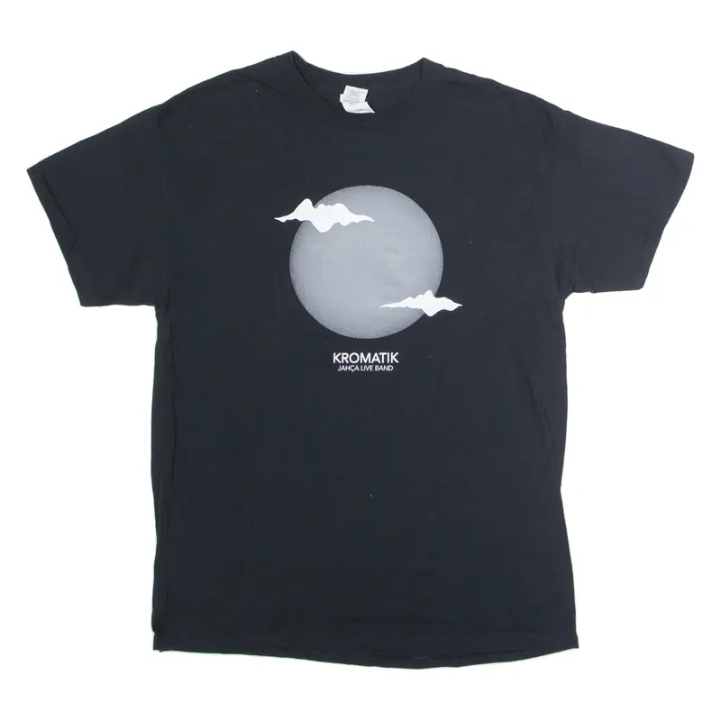 GILDAN Kromatik Jajca Live Band Mens Band T-Shirt Black Crew Neck L
