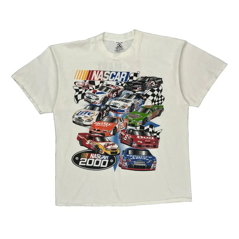 Delta Nascar T-Shirt - XL White Cotton