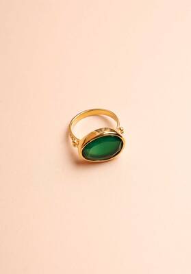 Ring P Ring 4543 10-Red-Agate | Color: 10 RED AGATE | Size: 54