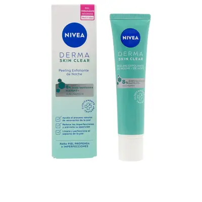 Nivea Derma Peeling Esfoliante Notte all'Acido Salicilico e Glicolico 40ml